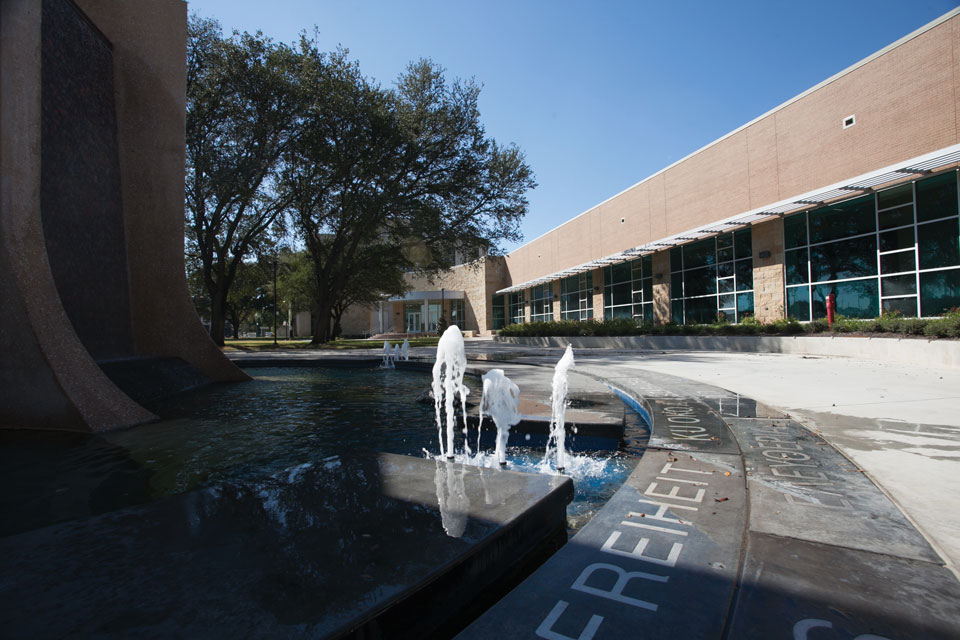 View of the Freedom Fountain.